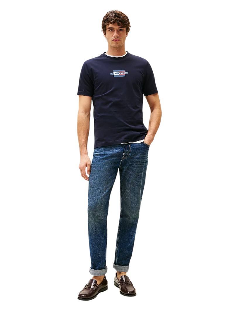 T-shirt Tommy Hilfiger Flag Box Logo Regular Fit | Wellington Jeans