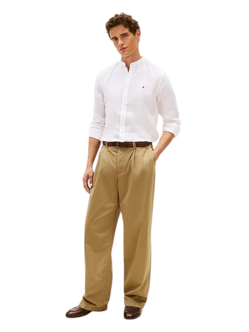Camicia Tommy Hilfiger Slim Fit Lino Lavato Coreana | Wellington Jeans