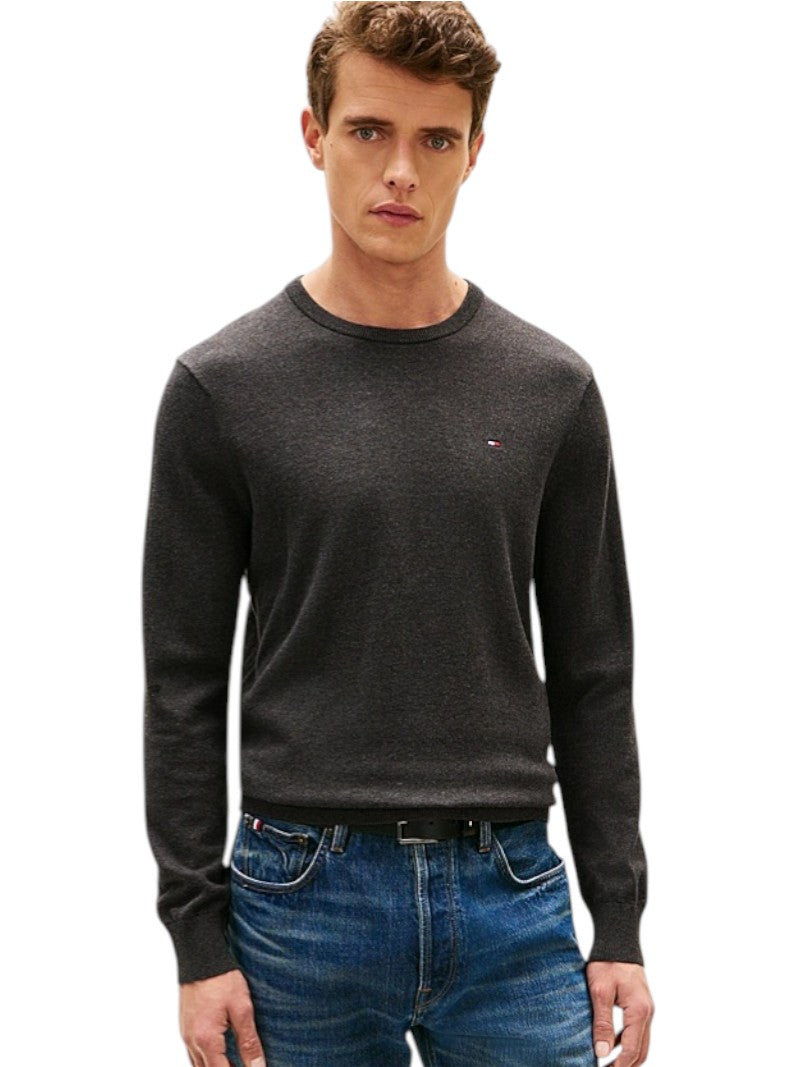 Pullover Uomo Tommy Hilfiger Girocollo Cotone Pettinato | Wellington