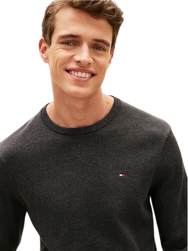 Pullover Uomo Tommy Hilfiger Girocollo Cotone Pettinato | Wellington