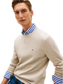 Pullover Uomo Tommy Hilfiger Girocollo Cotone Pettinato | Wellington