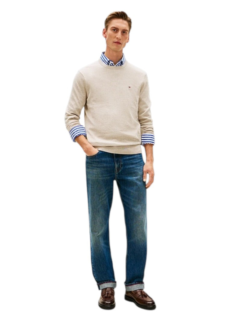 Pullover Uomo Tommy Hilfiger Girocollo Cotone Pettinato | Wellington