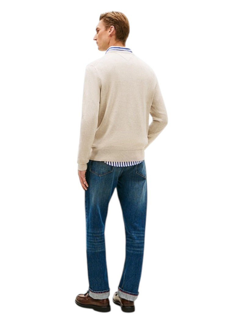 Pullover Uomo Tommy Hilfiger Girocollo Cotone Pettinato | Wellington