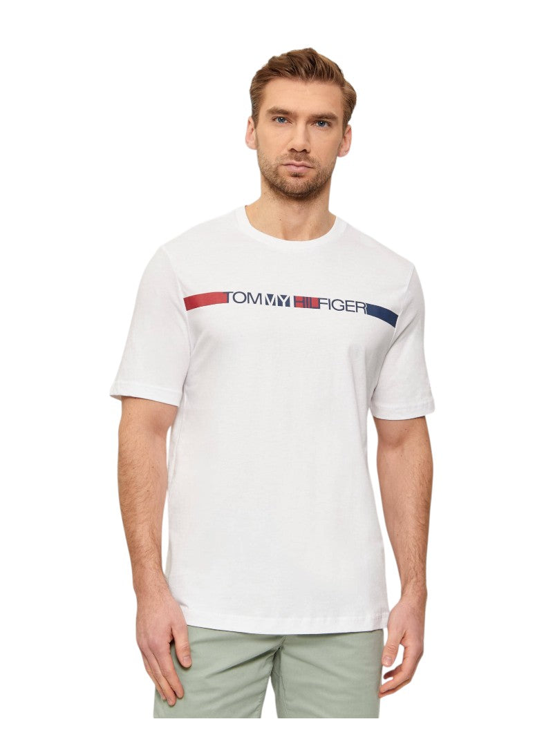 T-shirt Uomo Tommy Hilfiger Brand Love Stripe | Wellington