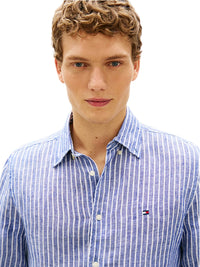 Camicia Tommy Hilfiger Lino Righe Bengal Regular | Wellington Jeans