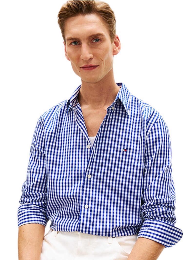 Camicia Tommy Hilfiger TH Flex Vichy Regular Fit | Wellington Jeans