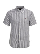 Camicia Tommy Hilfiger Linen Blend Stripe Mezza Manica | Wellington