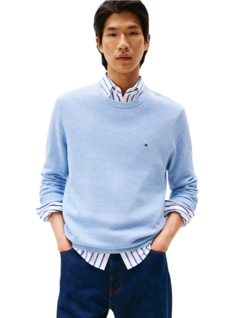 Pullover Uomo Tommy Hilfiger in Cotone Pettinato | Wellington Jeans