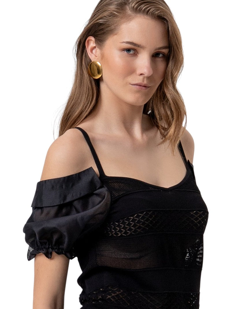 Maglia Donna Fracomina Slim Traforata | Wellington