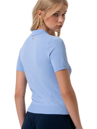 Polo Donna Fracomina Slim in Maglia con Strass | Wellington