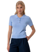 Polo Donna Fracomina Slim in Maglia con Strass | Wellington