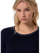 Maglia Donna Fracomina Cropped a Costine | Wellington