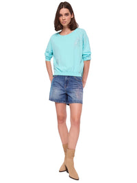 Maglia Gaudì Scollo a Barca con Strass | Wellington Jeans