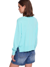 Maglia Gaudì Scollo a Barca con Strass | Wellington Jeans