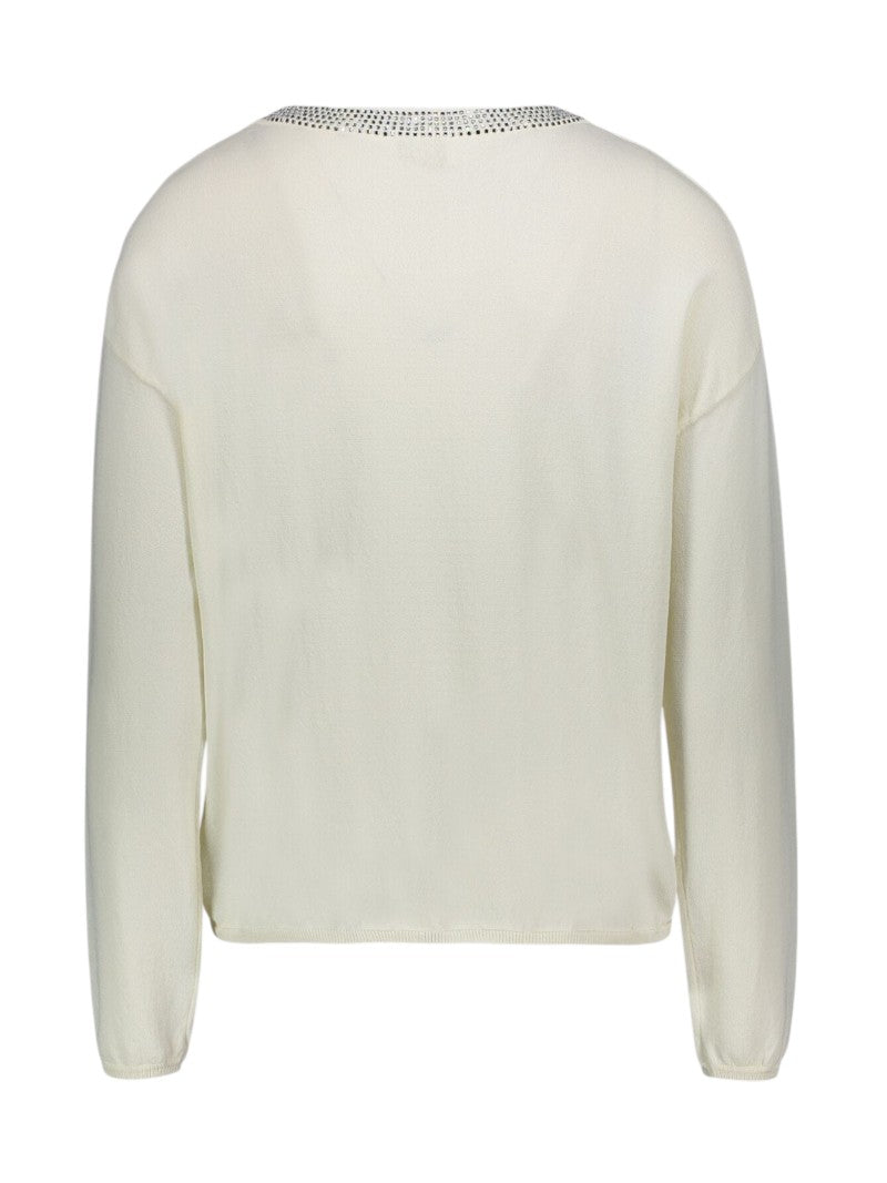 Maglia Girocollo Gaudì con Strass | Wellington Jeans Ariano