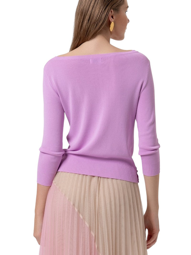 Maglia Donna Fracomina Slim con Scollo a Barca | Wellington