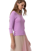 Maglia Donna Fracomina Slim con Scollo a Barca | Wellington