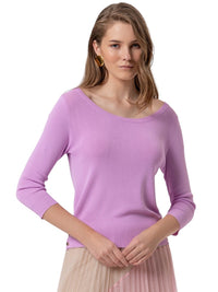 Maglia Donna Fracomina Slim con Scollo a Barca | Wellington