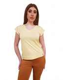 T-shirt Gaudì Donna Scollo a V in Jersey | Wellington Jeans