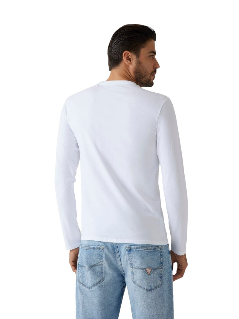 T-shirt Guess Uomo Manica Lunga Slim Fit | Wellington Jeans