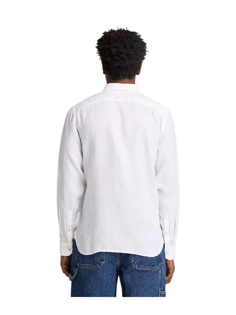 Camicia Uomo Timberland Mill Brook 100% Lino Slim | Wellington