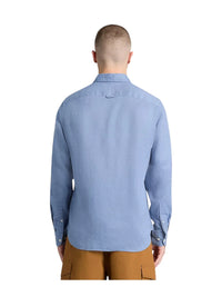 Camicia Uomo Timberland Mill Brook 100% Lino Slim | Wellington