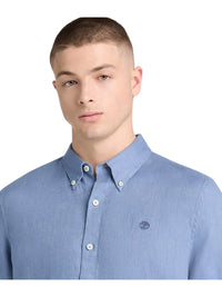 Camicia Uomo Timberland Mill Brook 100% Lino Slim | Wellington