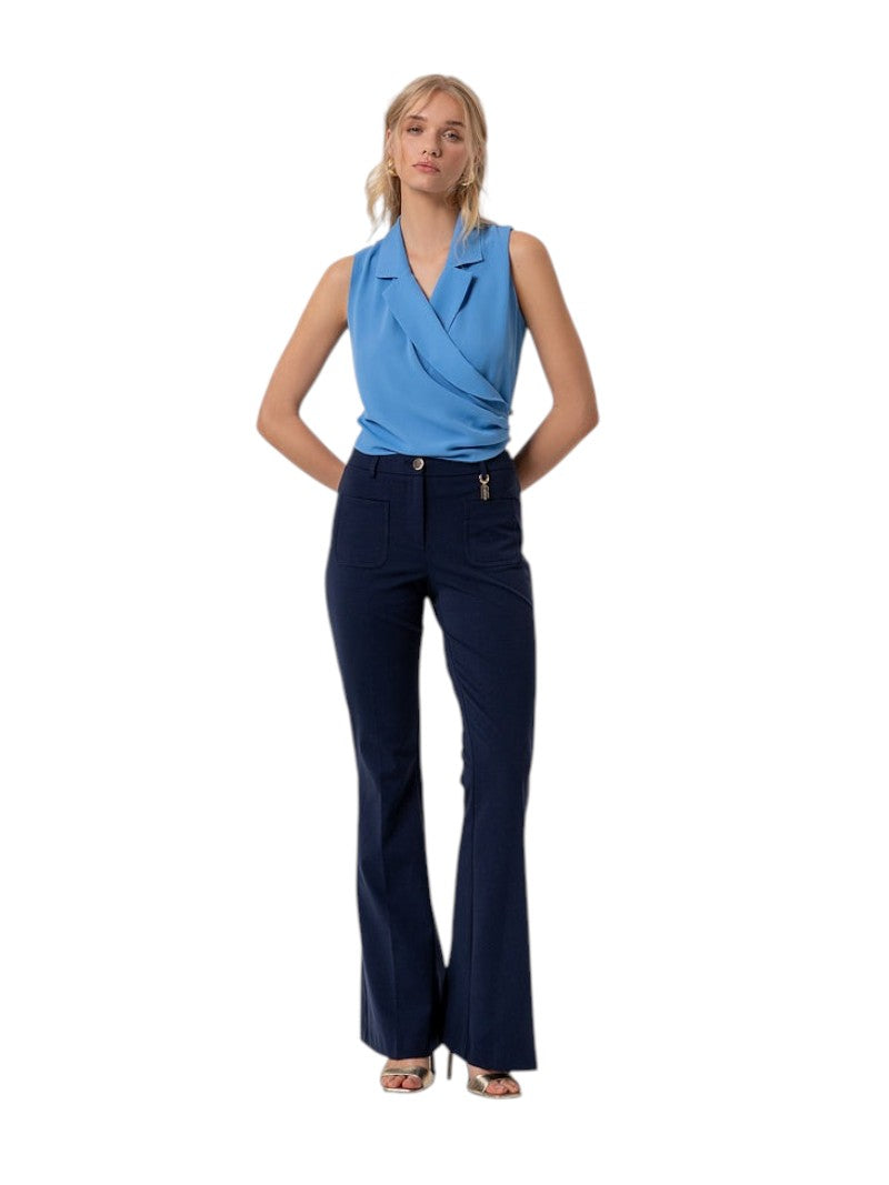Top Cropped Donna Fracomina Senza Maniche | Wellington Jeans