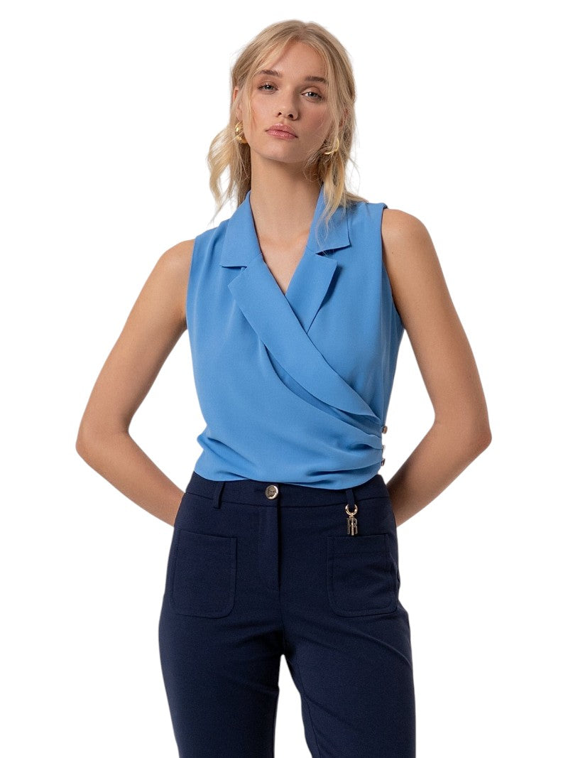 Top Cropped Donna Fracomina Senza Maniche | Wellington Jeans