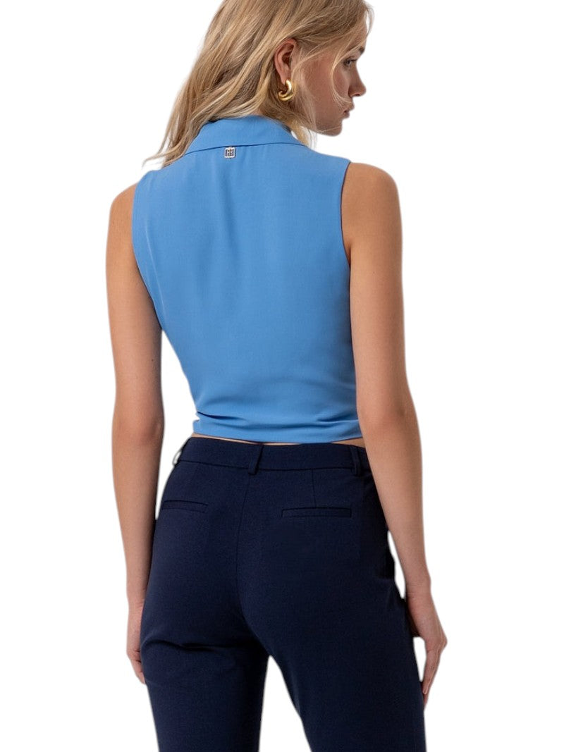 Top Cropped Donna Fracomina Senza Maniche | Wellington Jeans