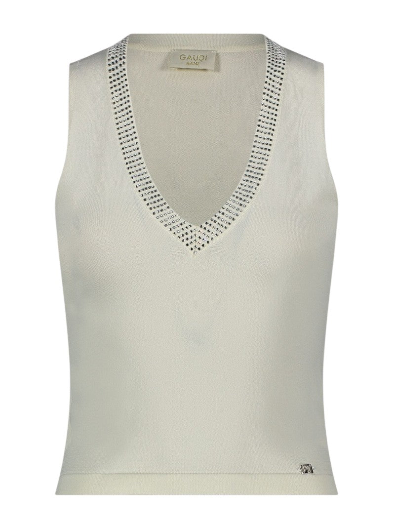 Top Donna in Maglia con Strass Gaudì | Wellington Jeans