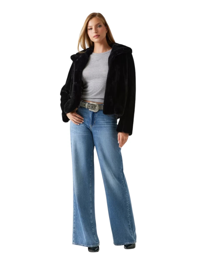 Giacca Donna Guess New Sophy in Pelliccia Sintetica