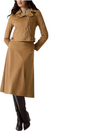 Gonna Midi Guess Jennie in Pelle Scamosciata