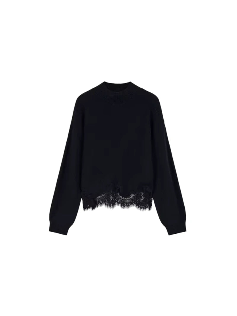 Maglione Donna Guess Hayden Lace in Misto Lana