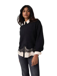Maglione Donna Guess Hayden Lace in Misto Lana