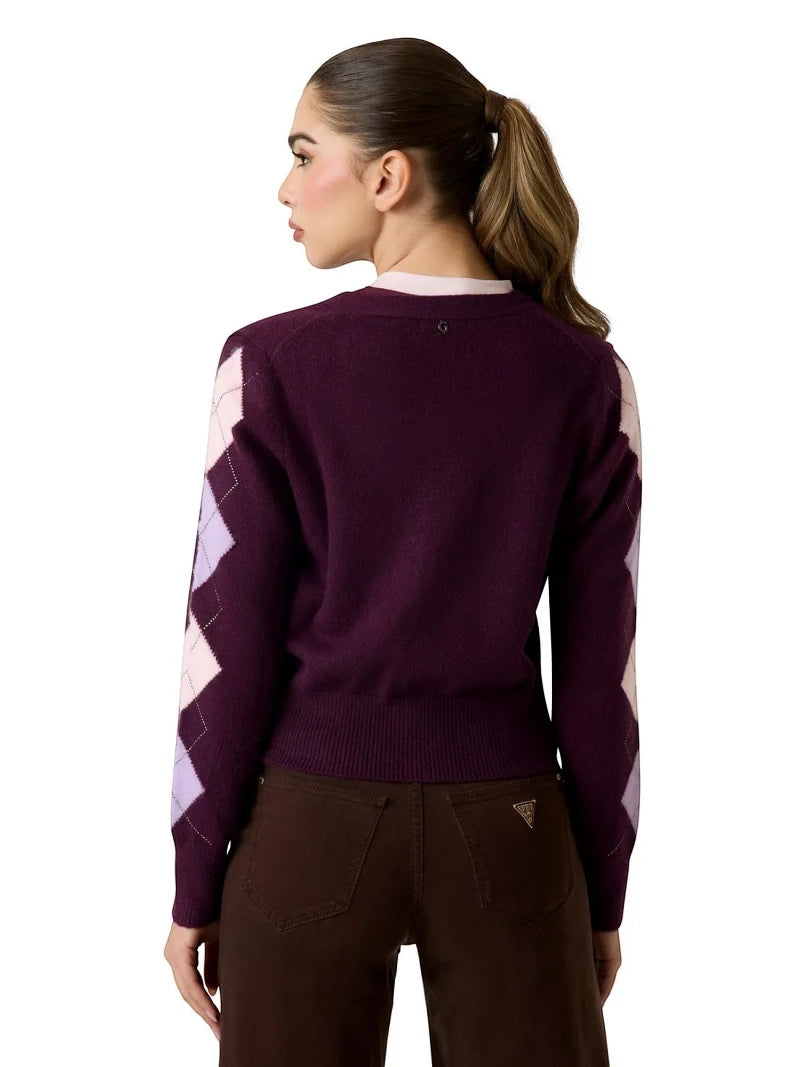 Cardigan Donna Guess Gracy Argyle a Rombi