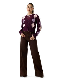 Cardigan Donna Guess Gracy Argyle a Rombi