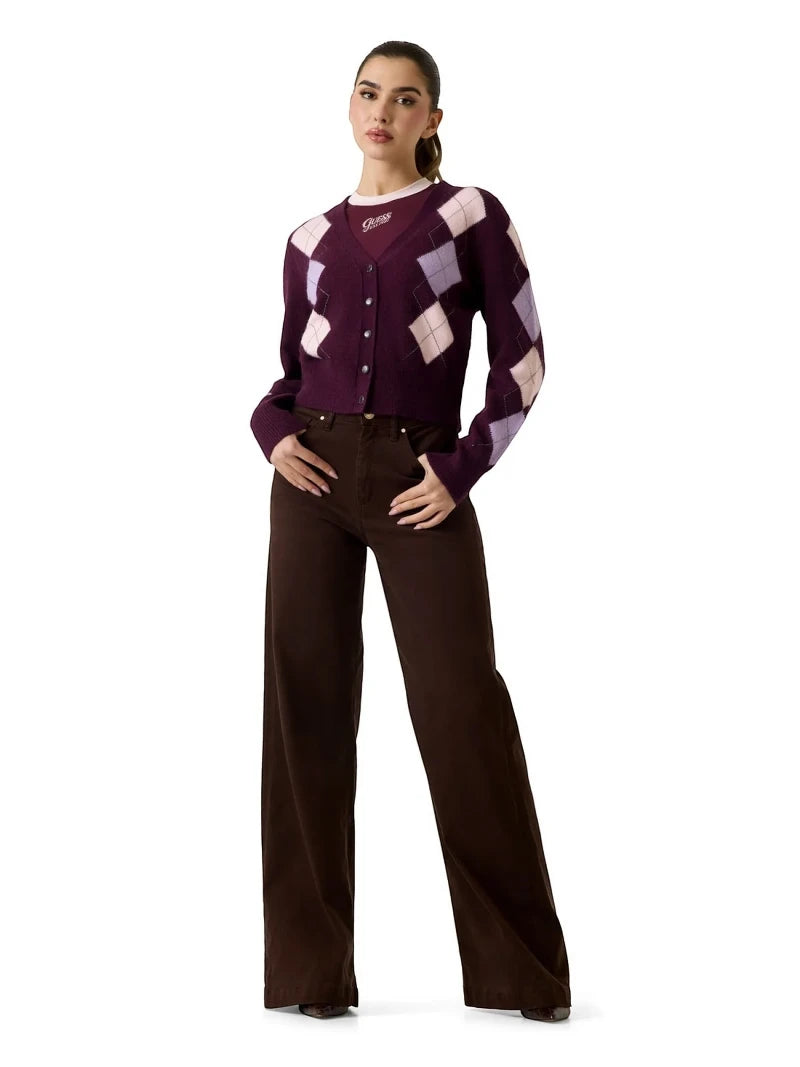 Cardigan Donna Guess Gracy Argyle a Rombi