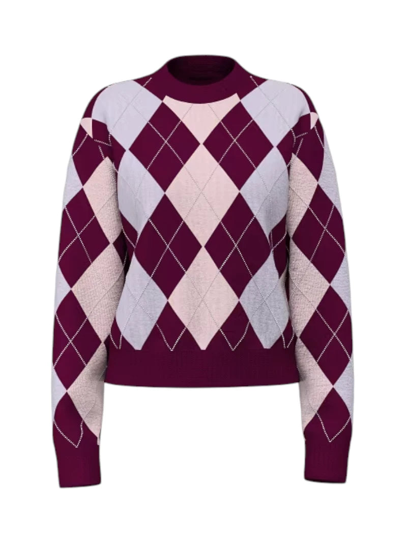 Maglia Donna Guess Gracy a Rombi Argyle