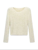 Maglia Donna Guess Avery in Tessuto Bouclè
