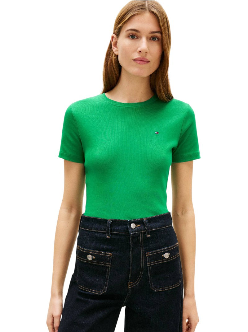 T-shirt Tommy Hilfiger Donna Slim Fit Bandierina | Wellington Jeans