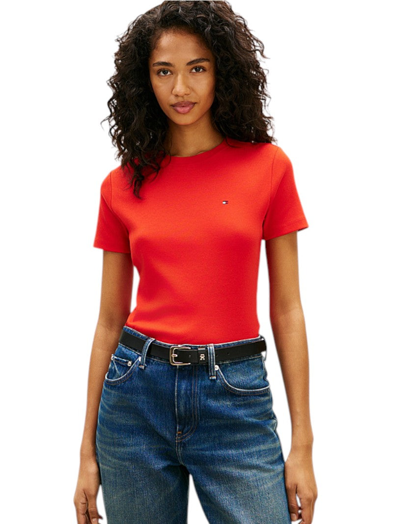 T-shirt Tommy Hilfiger Donna Slim Fit Bandierina | Wellington Jeans