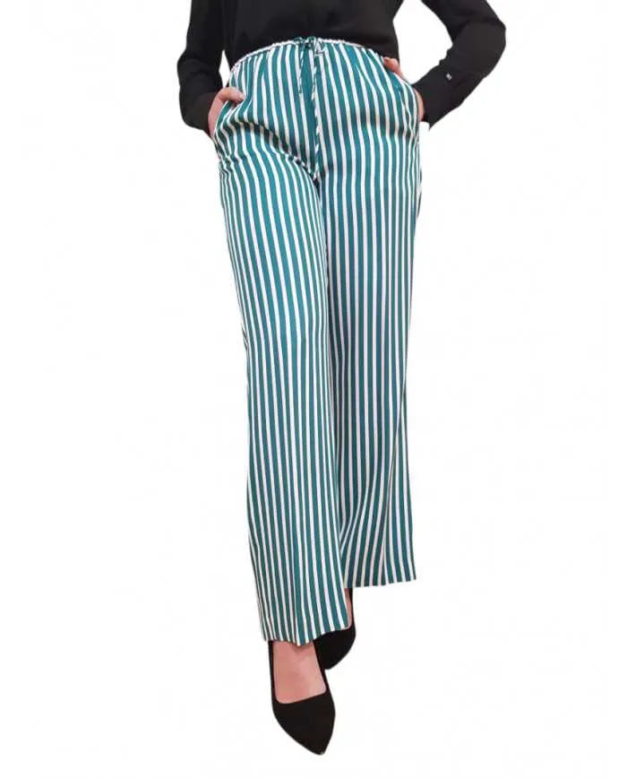 Pantaloni Donna Tommy Hilfiger Relaxed Fit a Righe | Wellington