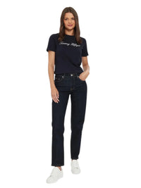 T-shirt Tommy Hilfiger Donna Script Logo Bio | Wellington Jeans