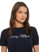 T-shirt Tommy Hilfiger Donna Script Logo Bio | Wellington Jeans