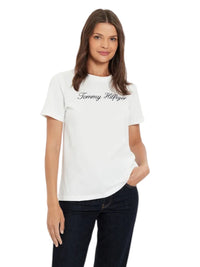T-shirt Tommy Hilfiger Donna Script Logo Bio | Wellington Jeans
