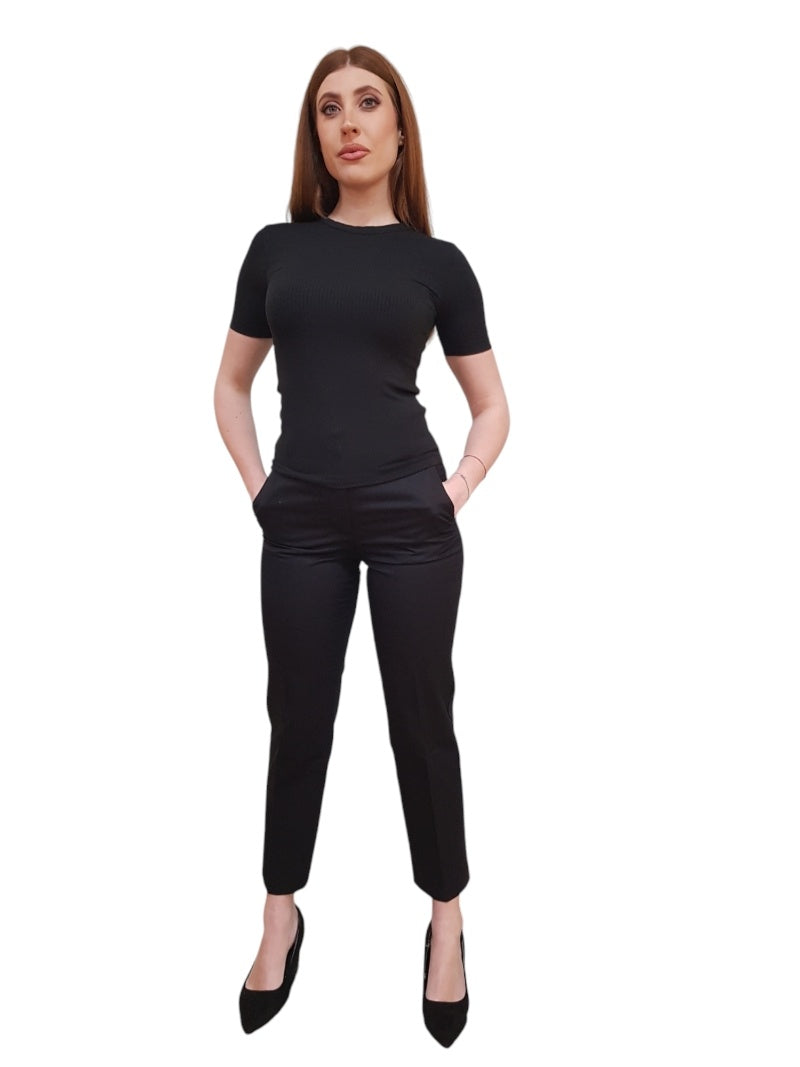 T-shirt Donna Tommy Hilfiger Slim Fit a Coste | Wellington Jeans