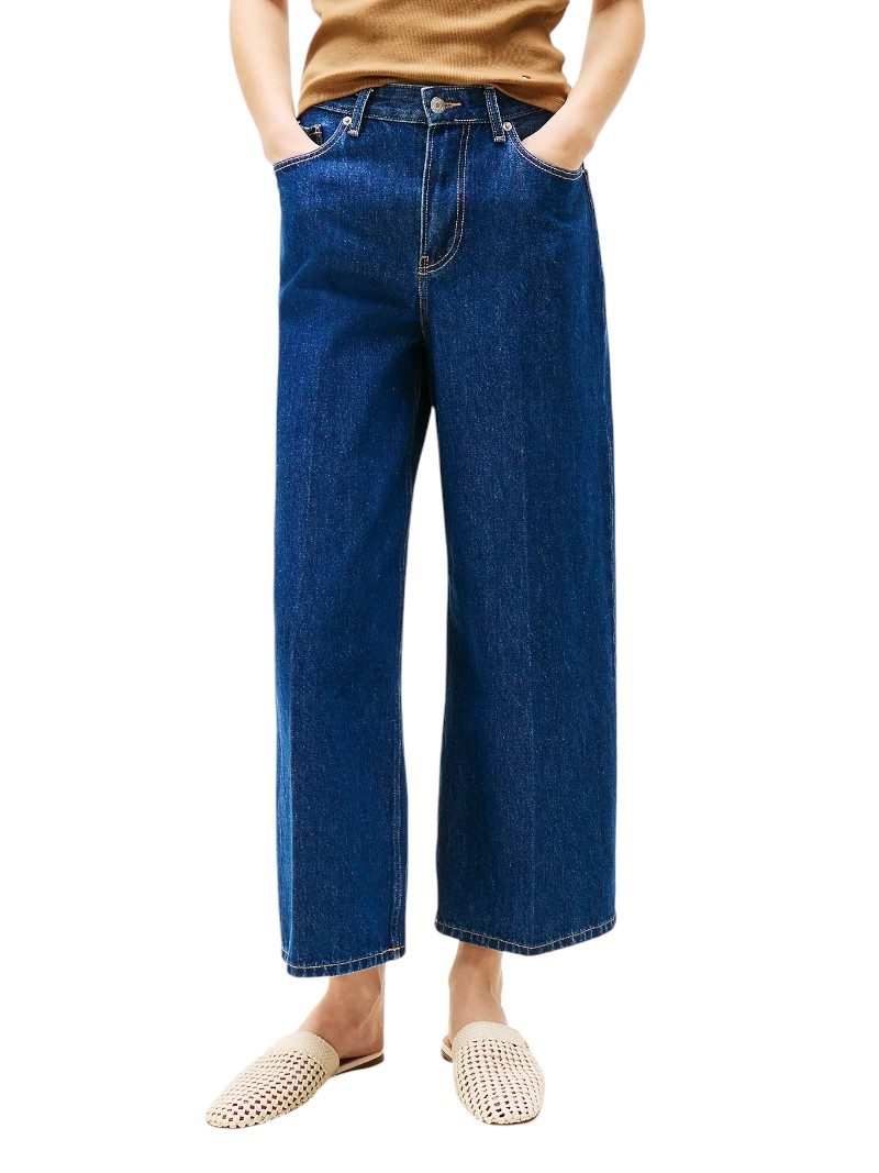 Jeans Tommy Hilfiger Wide Leg alla Caviglia Vita Alta | Wellington
