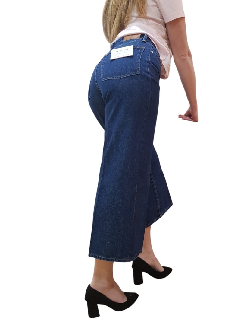 Jeans Tommy Hilfiger Wide Leg alla Caviglia Vita Alta | Wellington