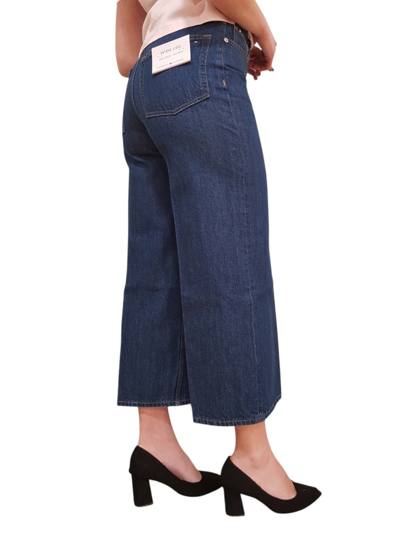 Jeans Tommy Hilfiger Wide Leg alla Caviglia Vita Alta | Wellington